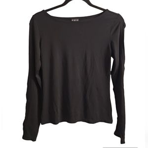 I.N.C. Long-sleeved Black Top Sz P